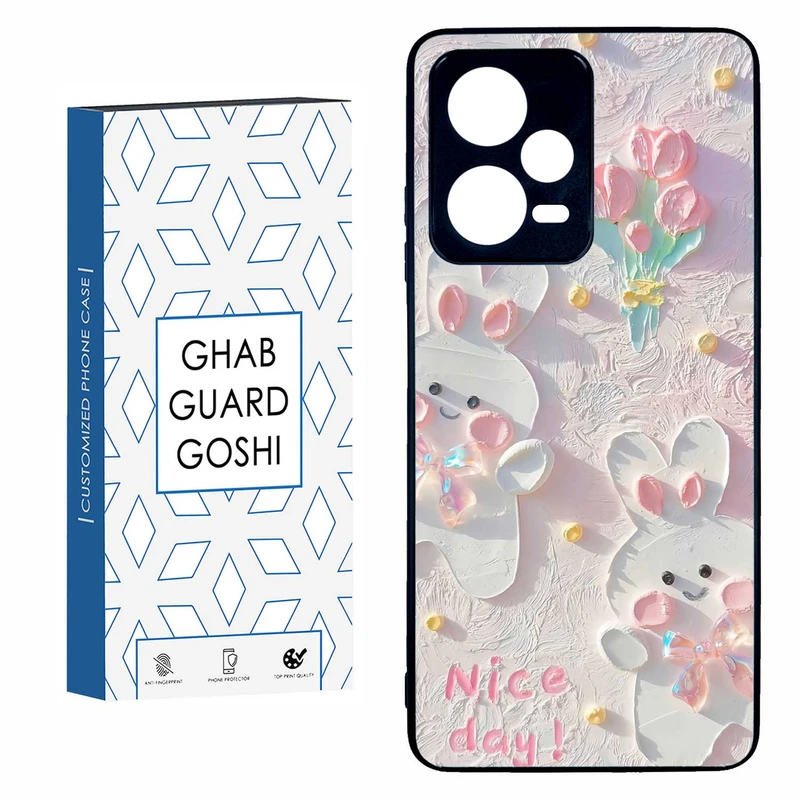 کاور قاب گارد گوشی طرح گل کد TPU-214 مناسب برای گوشی موبایل شیائومی  REDMI NOTE 12 PRO 5G