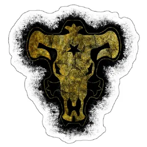استیکر لپ تاپ مدل Black Clover - Black Bull