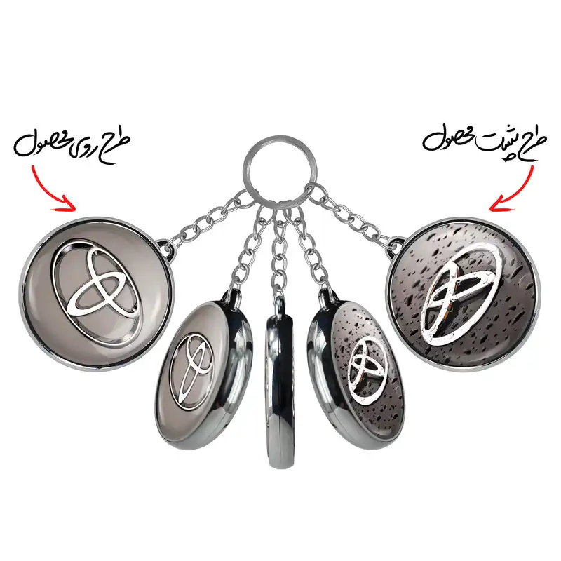 جاکلیدی خندالو طرح تویوتا Toyota مدل دوطرفه کد 2353123536