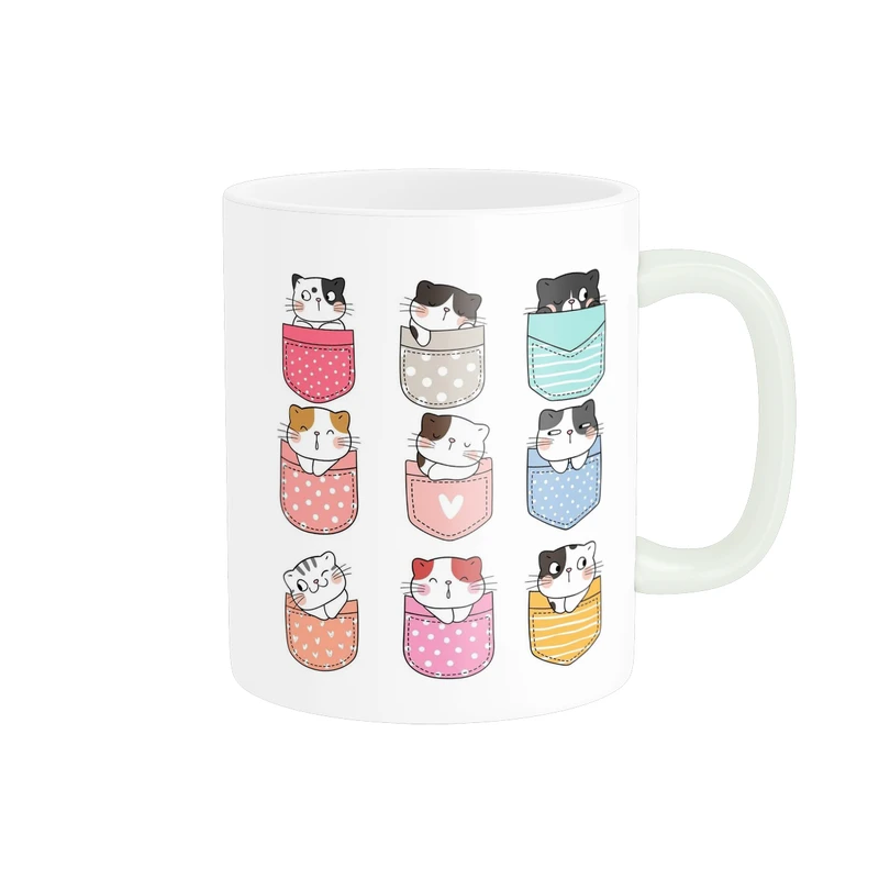 ماگ طرح حیوانات جیبی کد 630