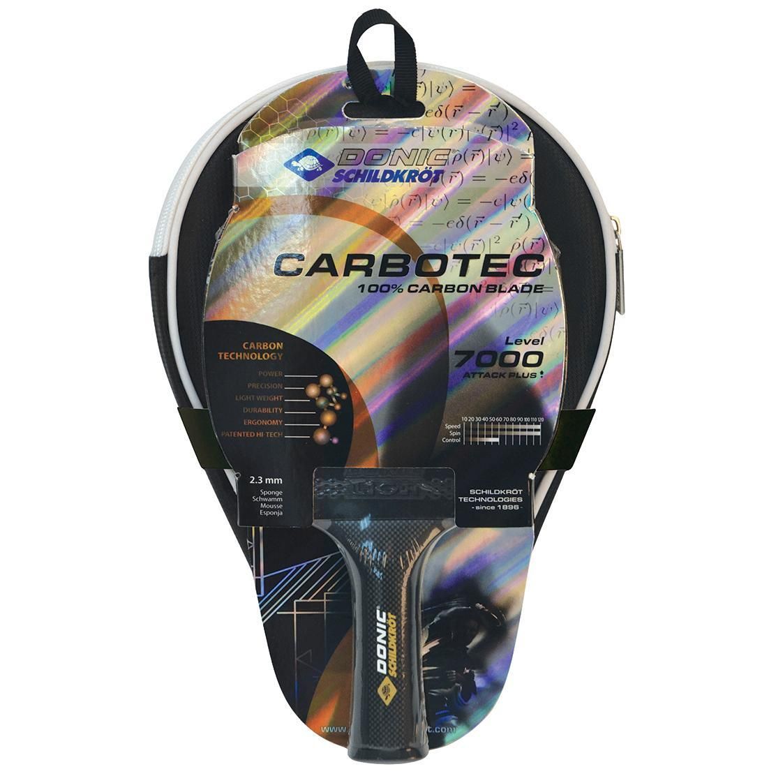 راکت پینگ پنگ دونیک مدل Carbotec 7000 به همراه کاور -  - 2