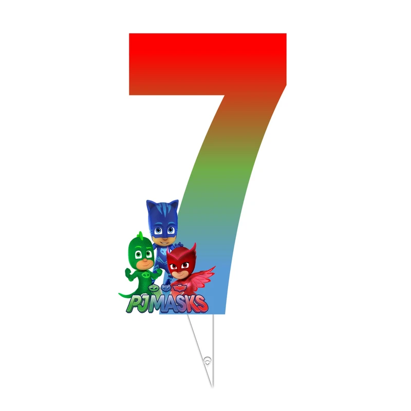 تاپر تولد طرح عدد 7 مدل شب نقابها پی جی ماسک