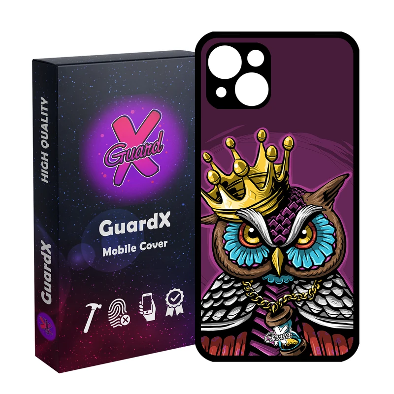 کاور گارد ایکس طرح Owl مدل Glass10081 مناسب برای گوشی موبایل اپل iPhone 13