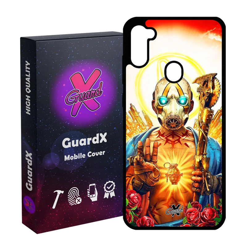 کاور گارد ایکس طرح Borderlands مدل Glass10068 مناسب برای گوشی موبایل سامسونگ Galaxy A11 / M11