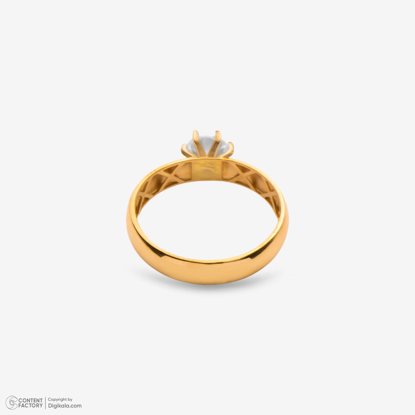 انگشتر طلا 18 عیار زنانه گلدم مدل R347023 سایز 59 -  - 4