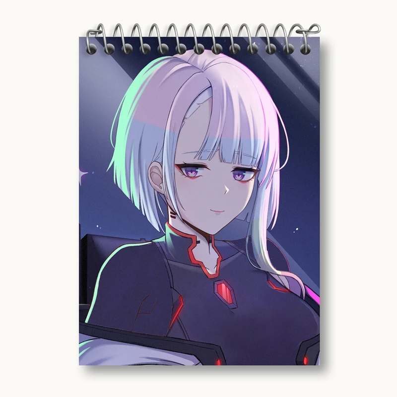 دفتر یادداشت 50 برگ خندالو مدل لوسی انیمه سایبرپانک کد 23958