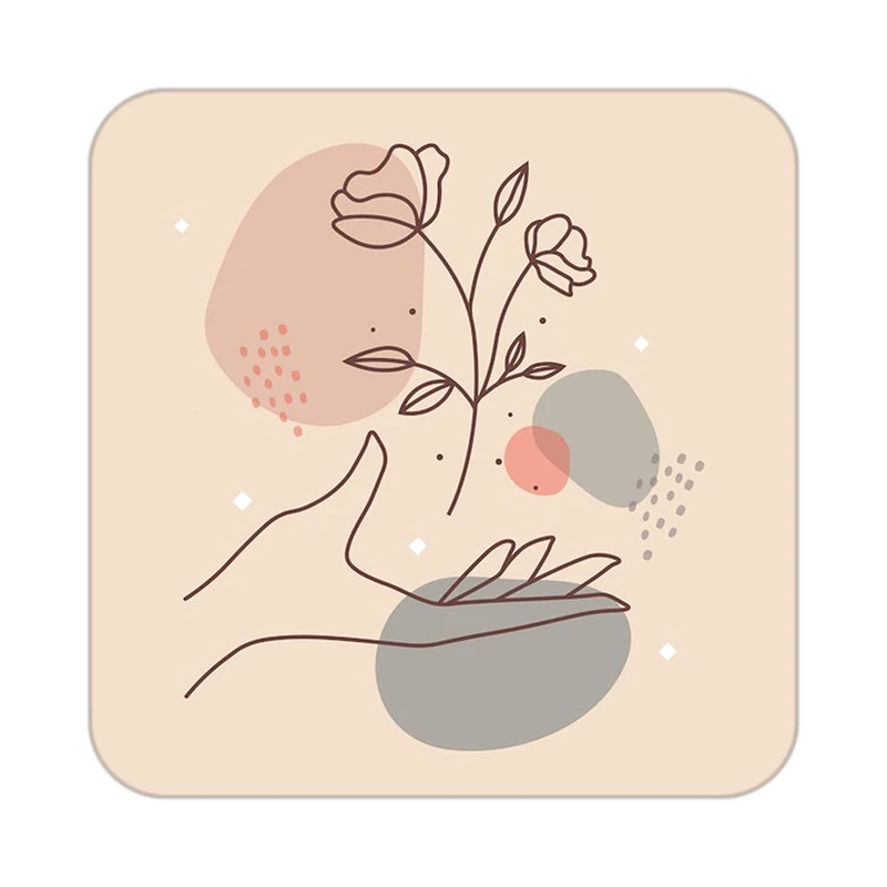 زیر لیوانی کاکتی طرح عاشقانه مدل mp40305