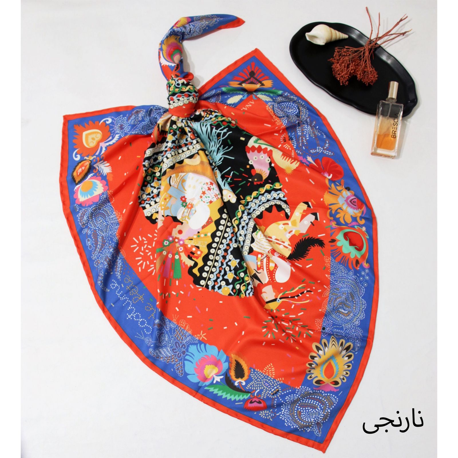 روسری زنانه مدل ابریشم توییل کد 5085 -  - 14