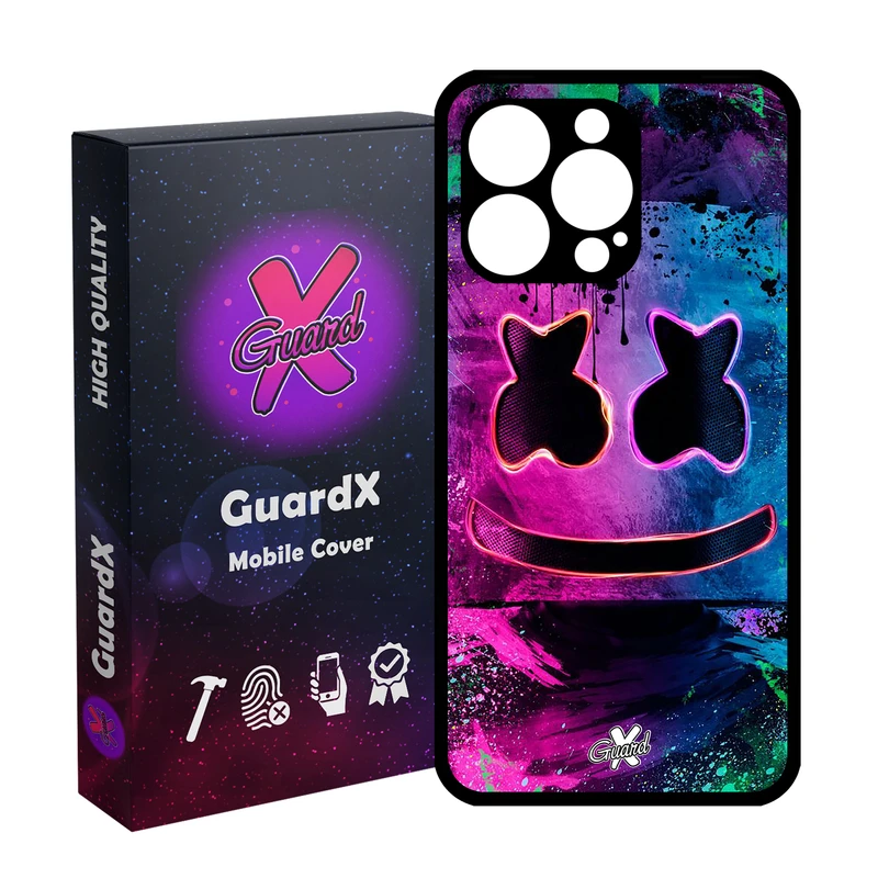 کاور گارد ایکس طرح Marshmello مدل Glass10028 مناسب برای گوشی موبایل اپل iPhone 13 Pro