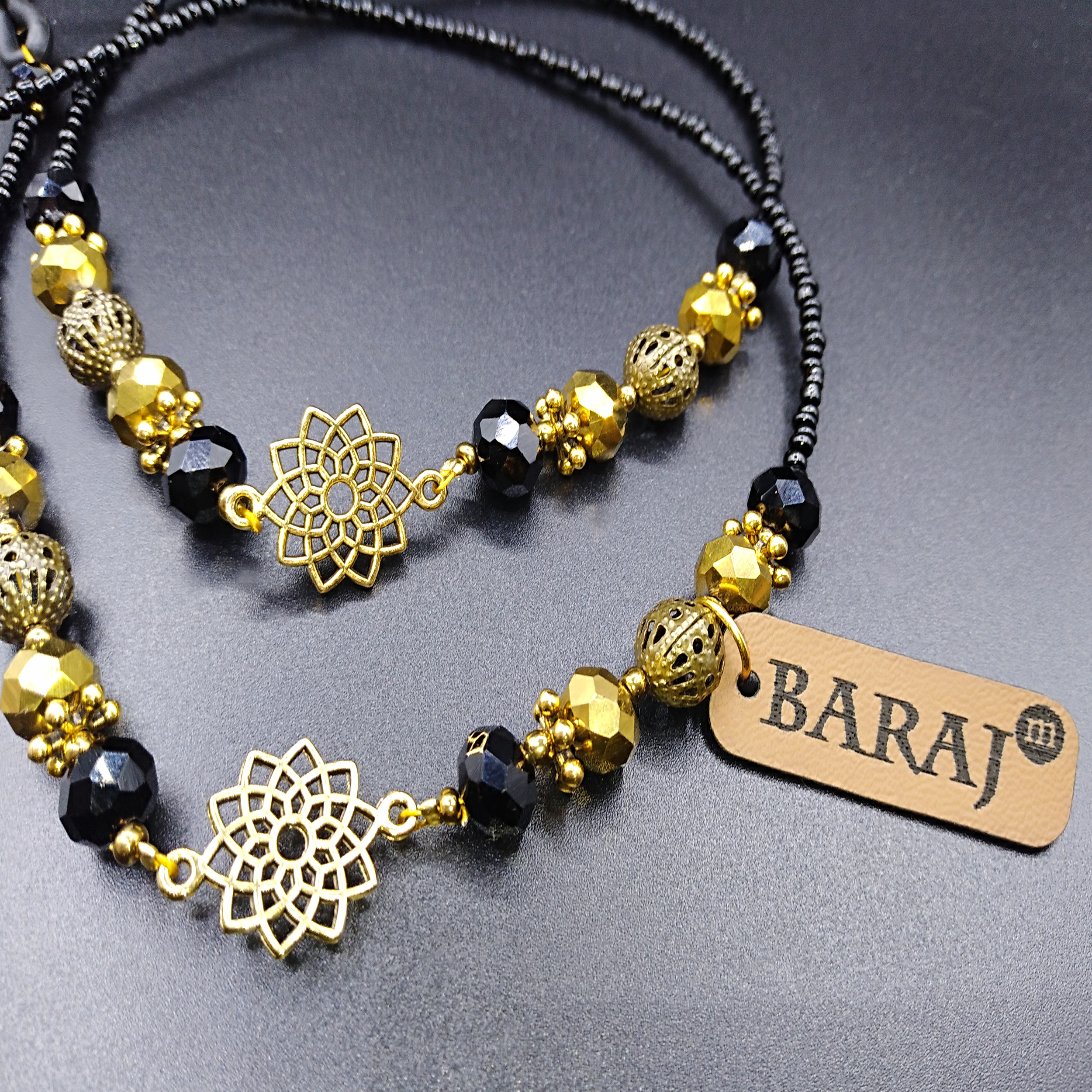 بند عینک زنانه باراج من مدل سنگ و کریستال کد AL-MS