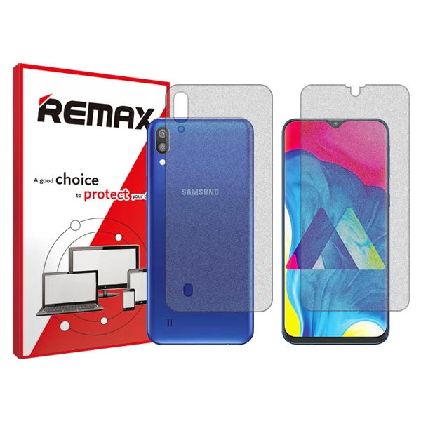 محافظ صفحه نمایش مات ریمکس مدل HyMTT مناسب برای گوشی موبایل سامسونگ  Galaxy M10 به همراه محافظ پشت گوشی