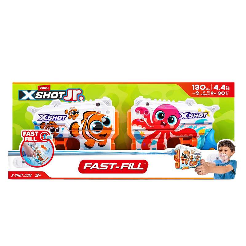تفنگ آب پاش زورو مدل X-Shot Fast Fill بسته 2 عددی