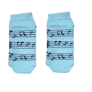 جوراب دخترانه مدل نت موسیقی 