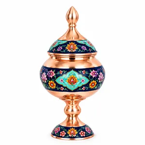 شکلات خوری میناکاری مسی آقاجانی مدل پرداز 009