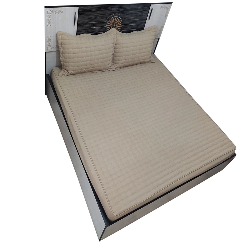 سرویس ملحفه مدل لمان کد D160 دونفره 3 تکه