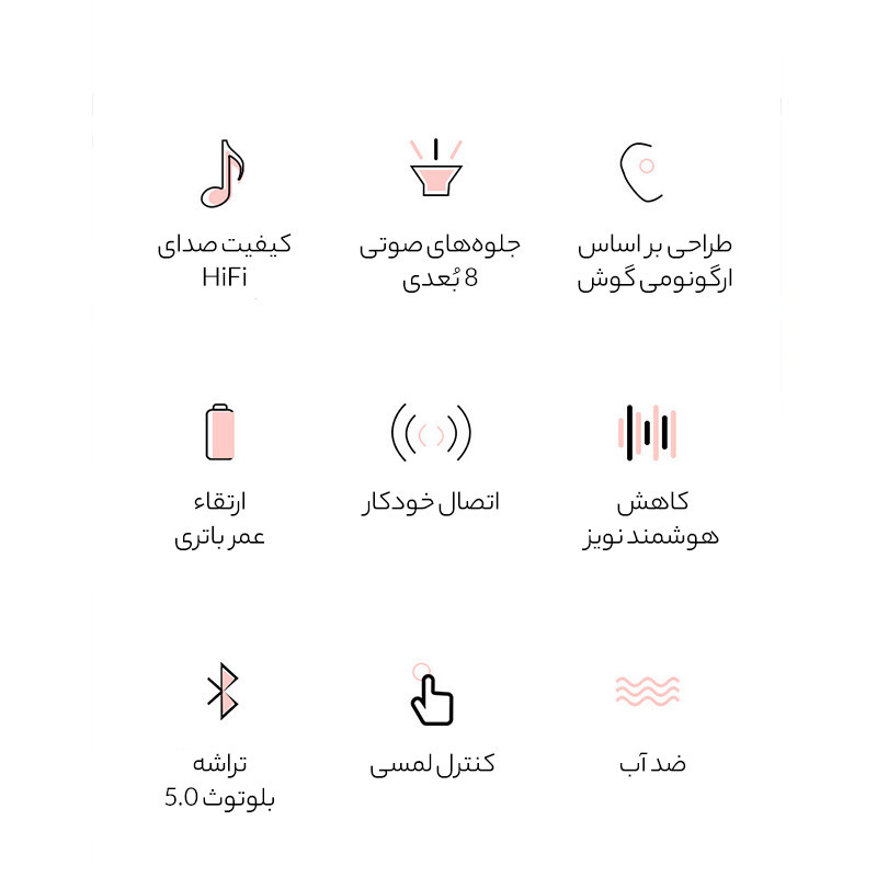 هدفون بلوتوثی مدل F͏IOTrue.W