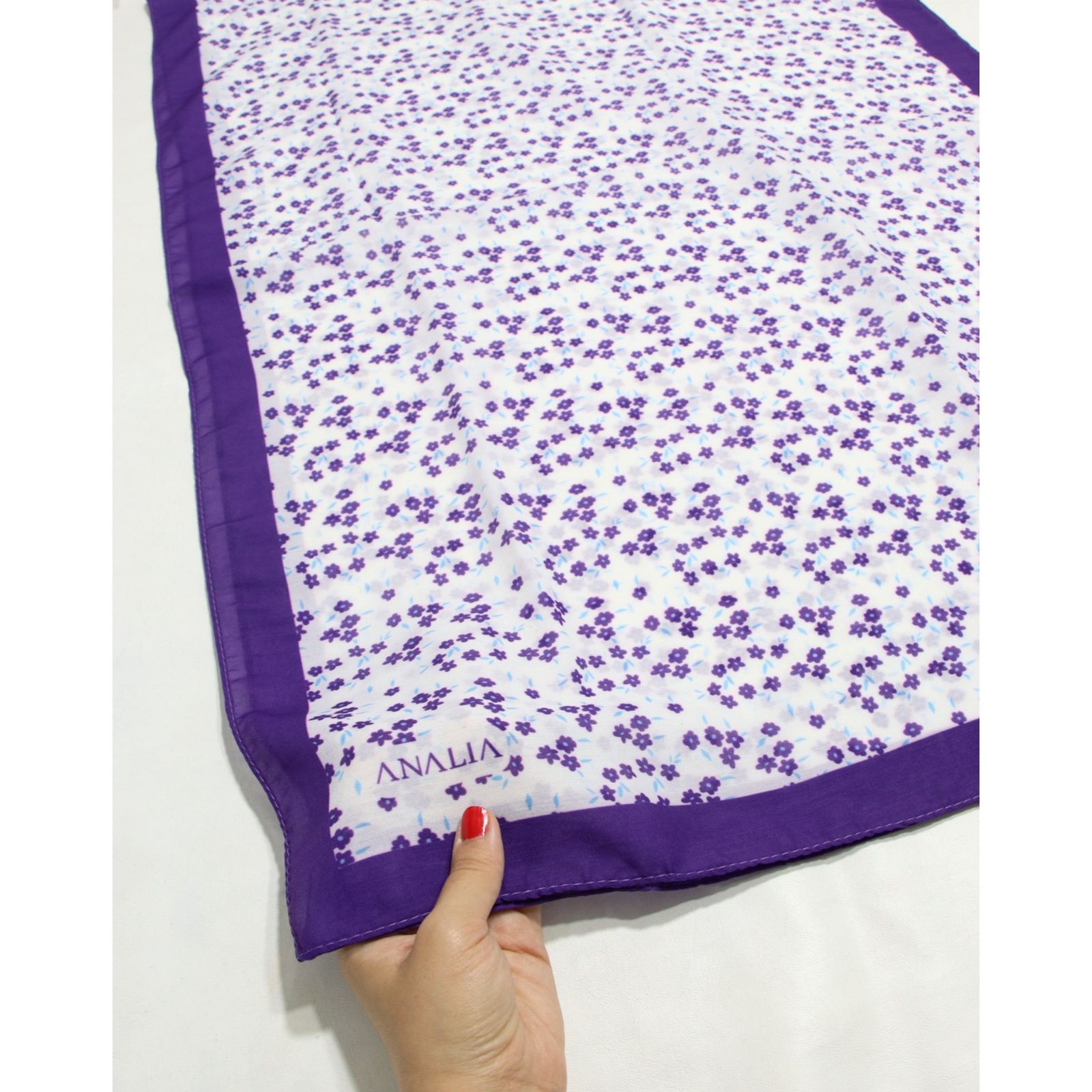 شال زنانه مدل خنک تابستانه طرح گل کد 7062 -  - 46