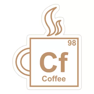 برچسب لپ تاپ پویا مارکت طرح قهوه کد 454