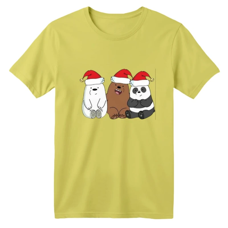 تی شرت آستین کوتاه بچگانه مدل خرس کریسمس کد 8