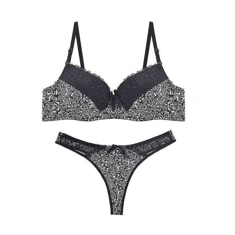 ست شورت و سوتین زنانه مدل گل درشت