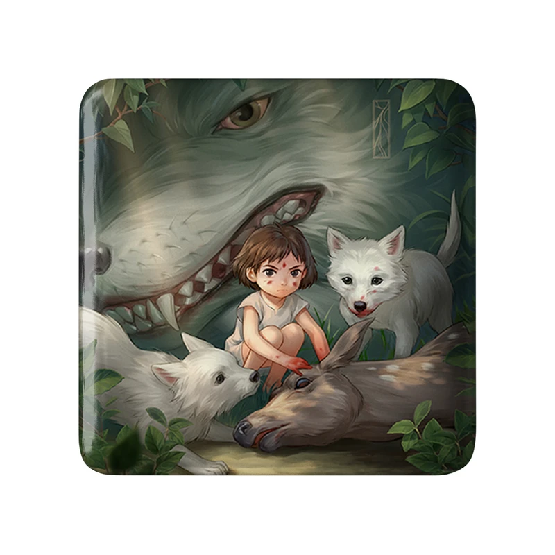 پیکسل خندالو طرح سان انیمه پرنسس مونونوکه مدل مربعی کد 34121