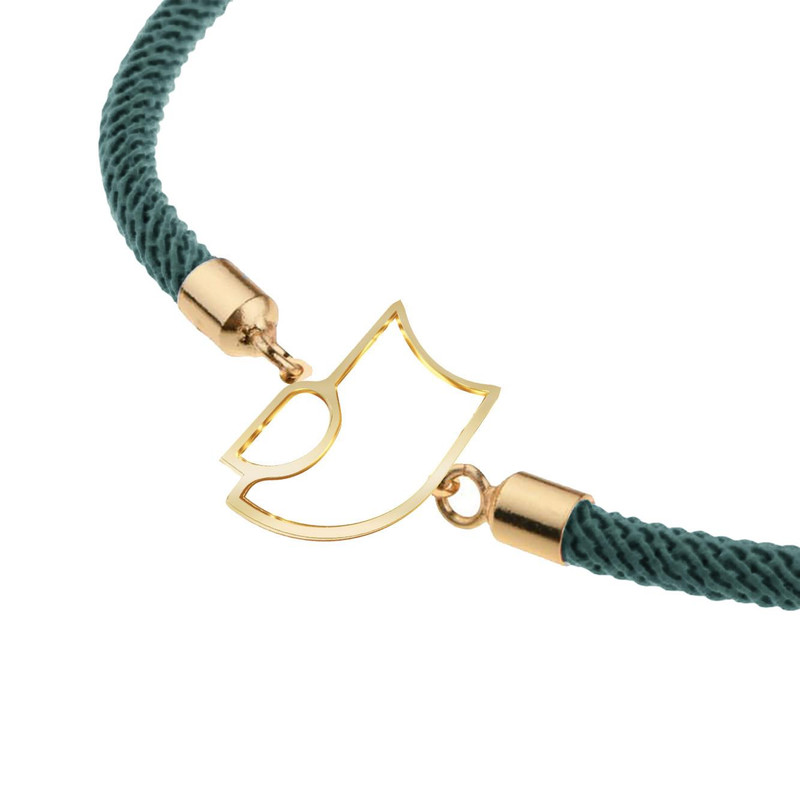 دستبند طلا 18 عیار زنانه مدوپد مدل جغد کد D16-10198