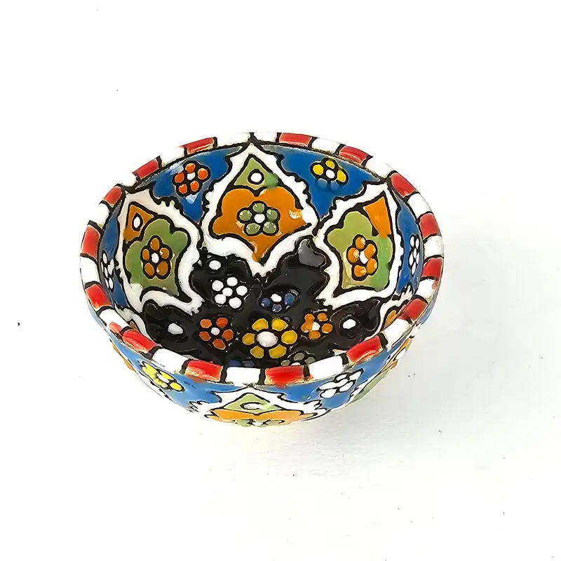 پیاله مینا کاری مدل ترشی خوری