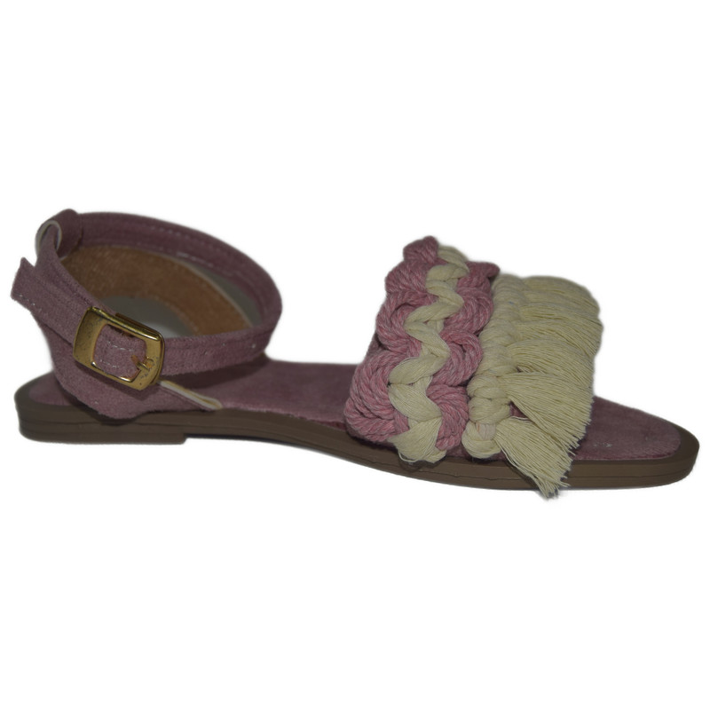صندل زنانه مدل مکرومه کد 04