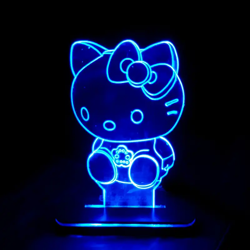 چراغ خواب مدل بالبینگ سه بعدی طرح کیتی kitty کد 2039