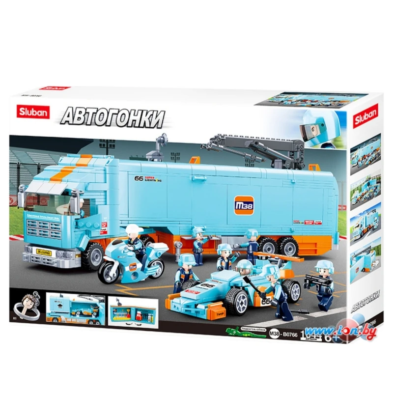 ساختنی 1044 تکه مدل کامیون و تیم مسابقه کد 0766