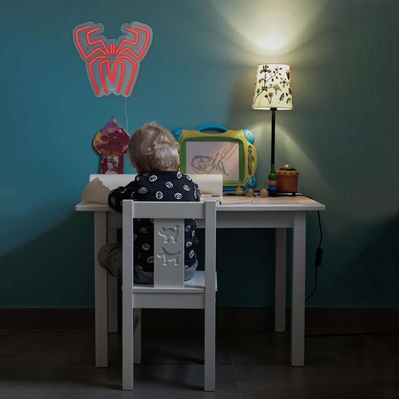 چراغ دیواری نئون دیزاین طرح Spider-GL_RD