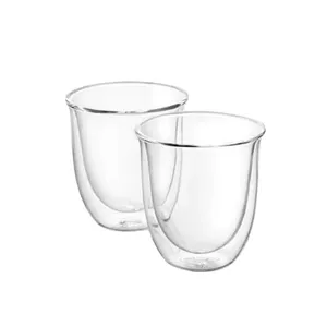 فنجان دلونگی مدل دوجداره Cappuccino کد DLSC311 مجموعه 2 عددی