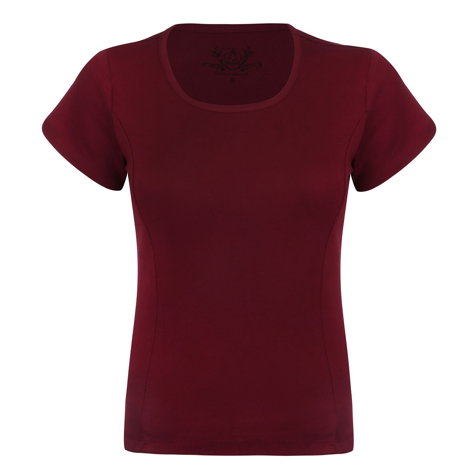 تی شرت آستین کوتاه زنانه پاتن جامه مدل فیانگو 131631020123690 رنگ زرشکی -  - 1