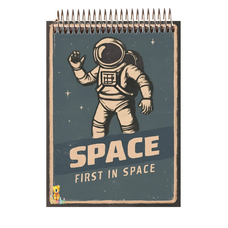 دفتر شطرنجی 100 برگ بانیبو مدل فضا کد 1208