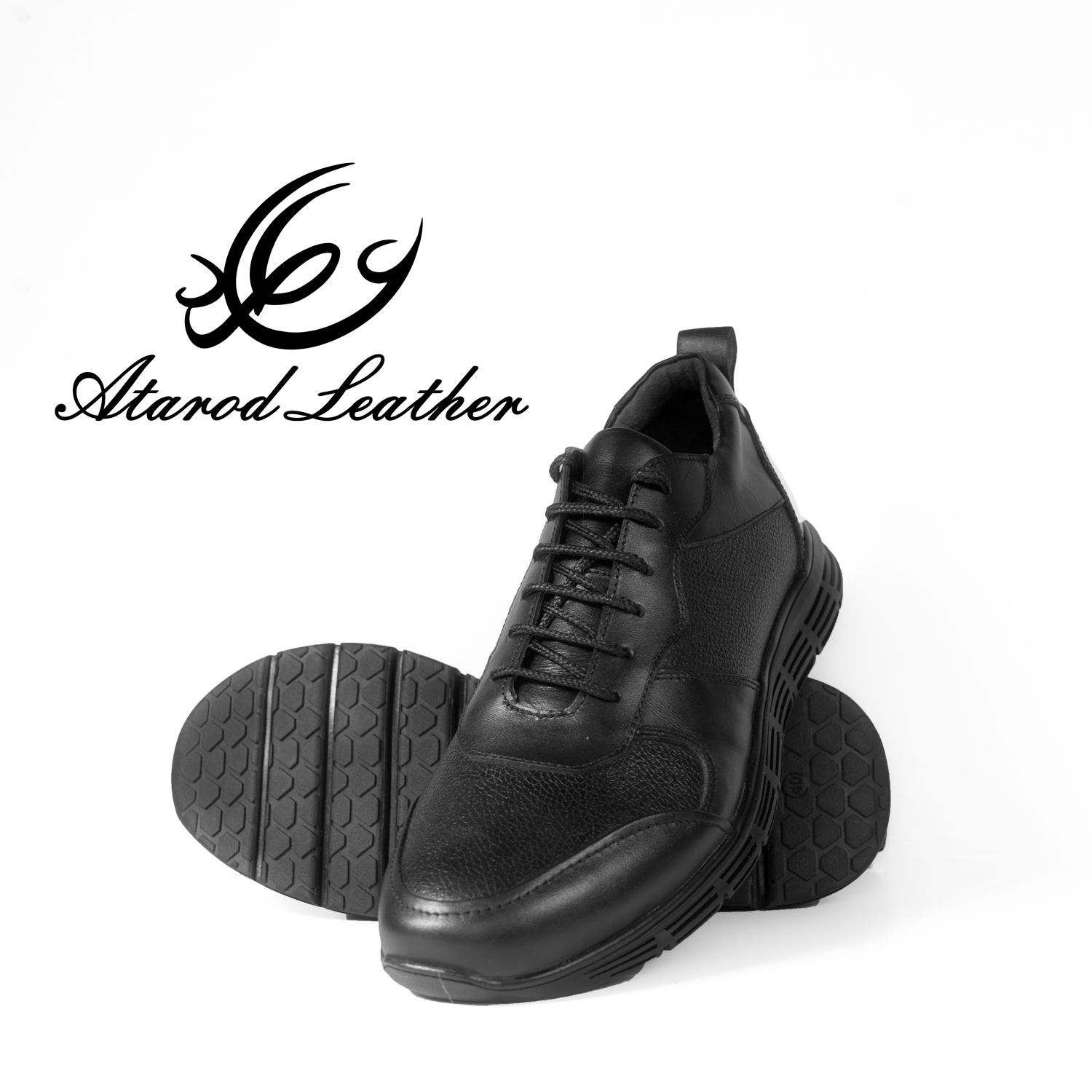 کفش روزمره مردانه چرم عطارد مدل چرم طبیعی کد SH102 -  - 5