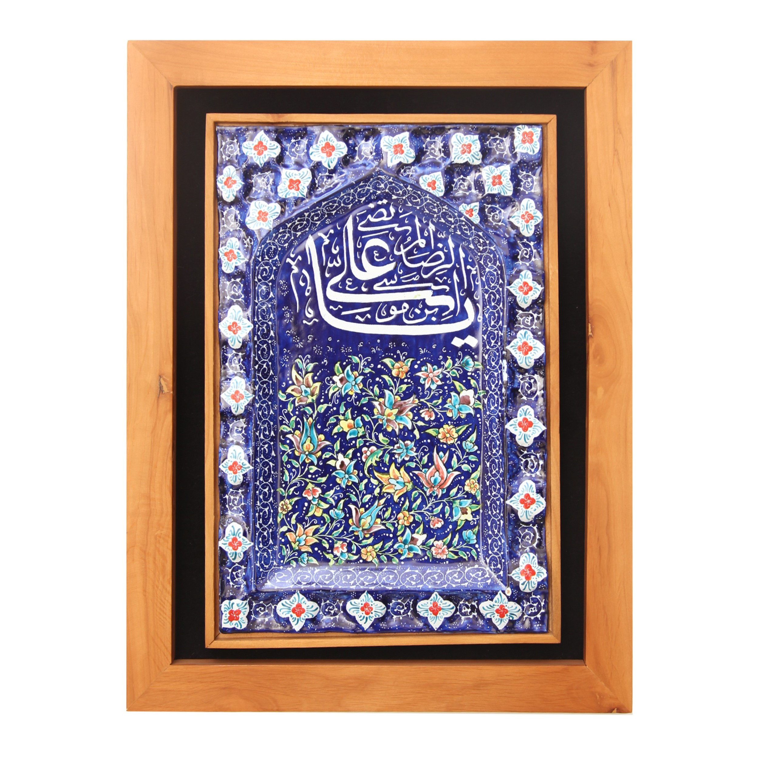 تابلو میناکاری طرح یا علی بن موسی الرضا کد 6000960