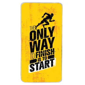 حوله ورزشی طرح دونده کد h141 سایز 100x50 سانتی متر