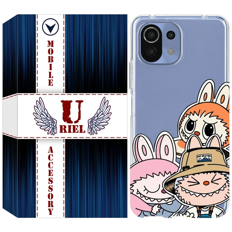 کاور یوریل مدل Clear کد 145 طرح لبوبو Labubu مناسب برای گوشی موبایل شیائومی Mi 11 Lite / 11 Lite 5G NE