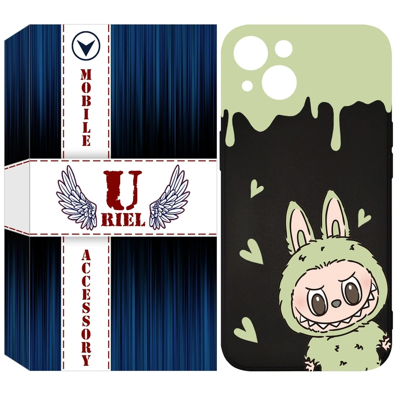 کاور یوریل قاب مدل KSH کد 132 طرح عروسک لبوبو مناسب برای گوشی موبایل اپل iPhone 13