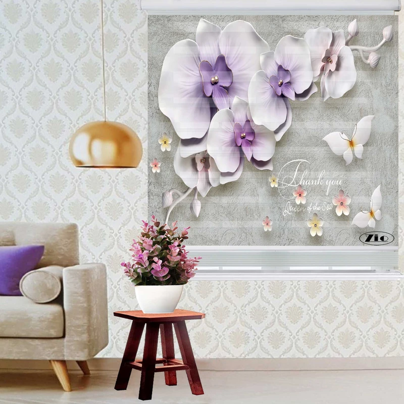 پرده زبرا زیو کد 3D1100 سایز 150x200 سانتی متر