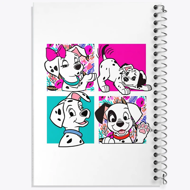 دفتر شطرنجی 50 برگ خندالو طرح 101 سگ خالدار کد N3760