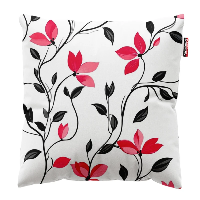 کوسن پاد آفرین طرح گل کد 2417 سایز 30*30 سانتی متر