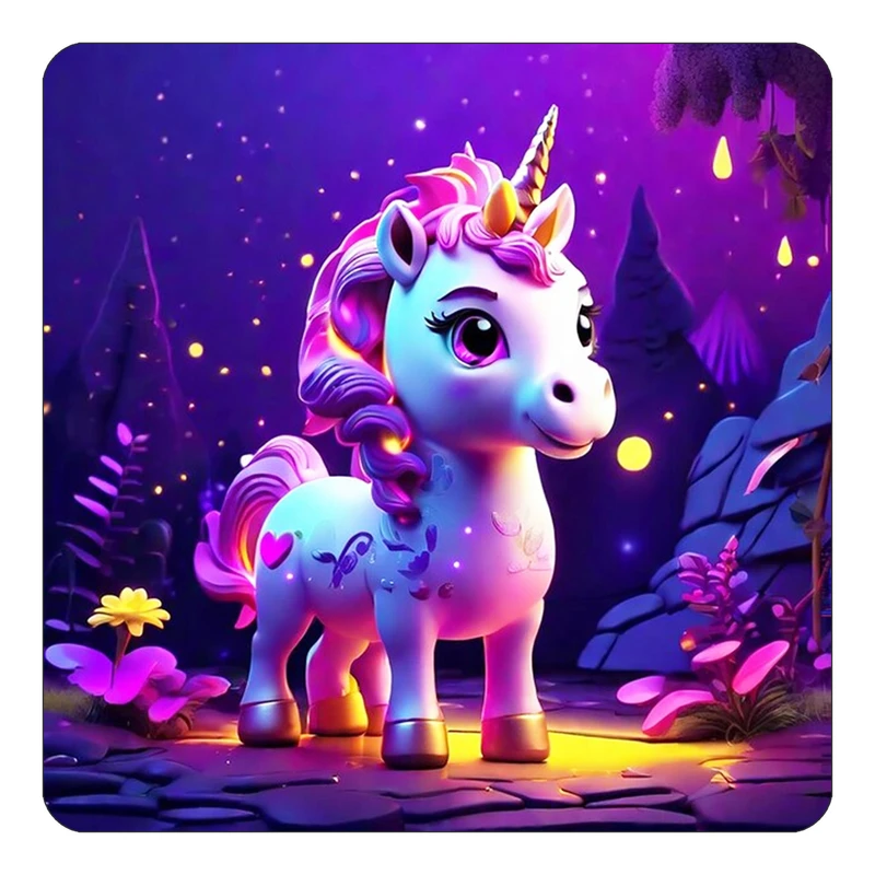 مگنت کاکتی طرح اسب تک شاخ و یونیکورن مدل mp30688