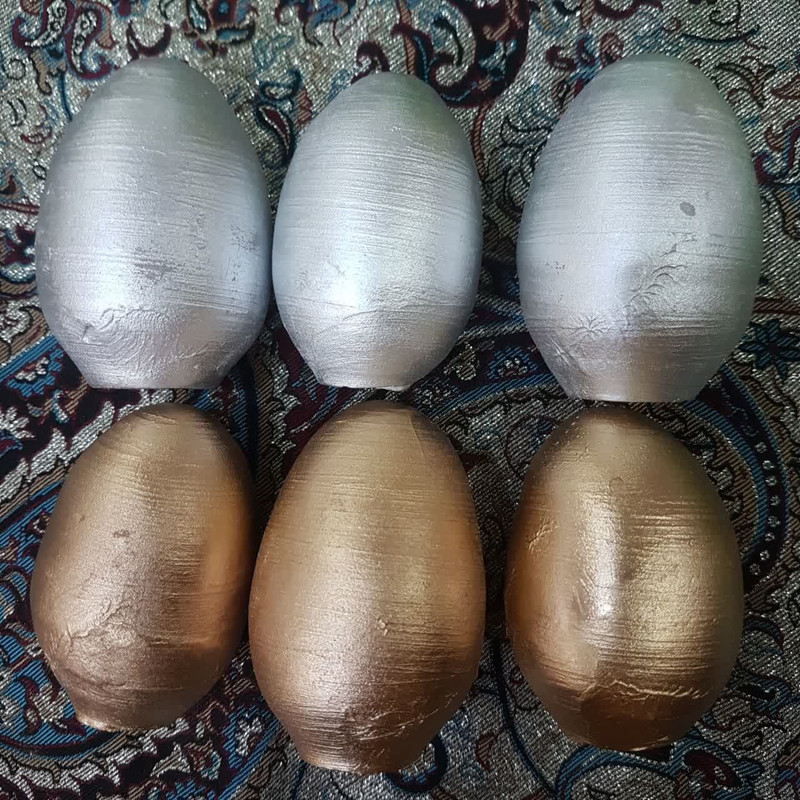 تخم مرغ تزیینی مدل Golden بسته 6 عددی
