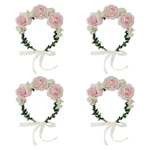 تاج مو دخترانه مدل نازدار کد P بسته 4 عددی