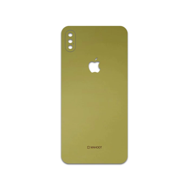 برچسب پوششی ماهوت مدل Matte-Gold مناسب برای گوشی موبایل اپل iPhone XS Max