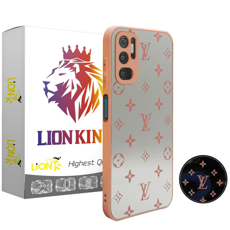 کاور لاین کینگ مدل Ayeneh LV مناسب برای گوشی موبایل شیائومی Poco M3 Pro به همراه پایه نگهدارنده