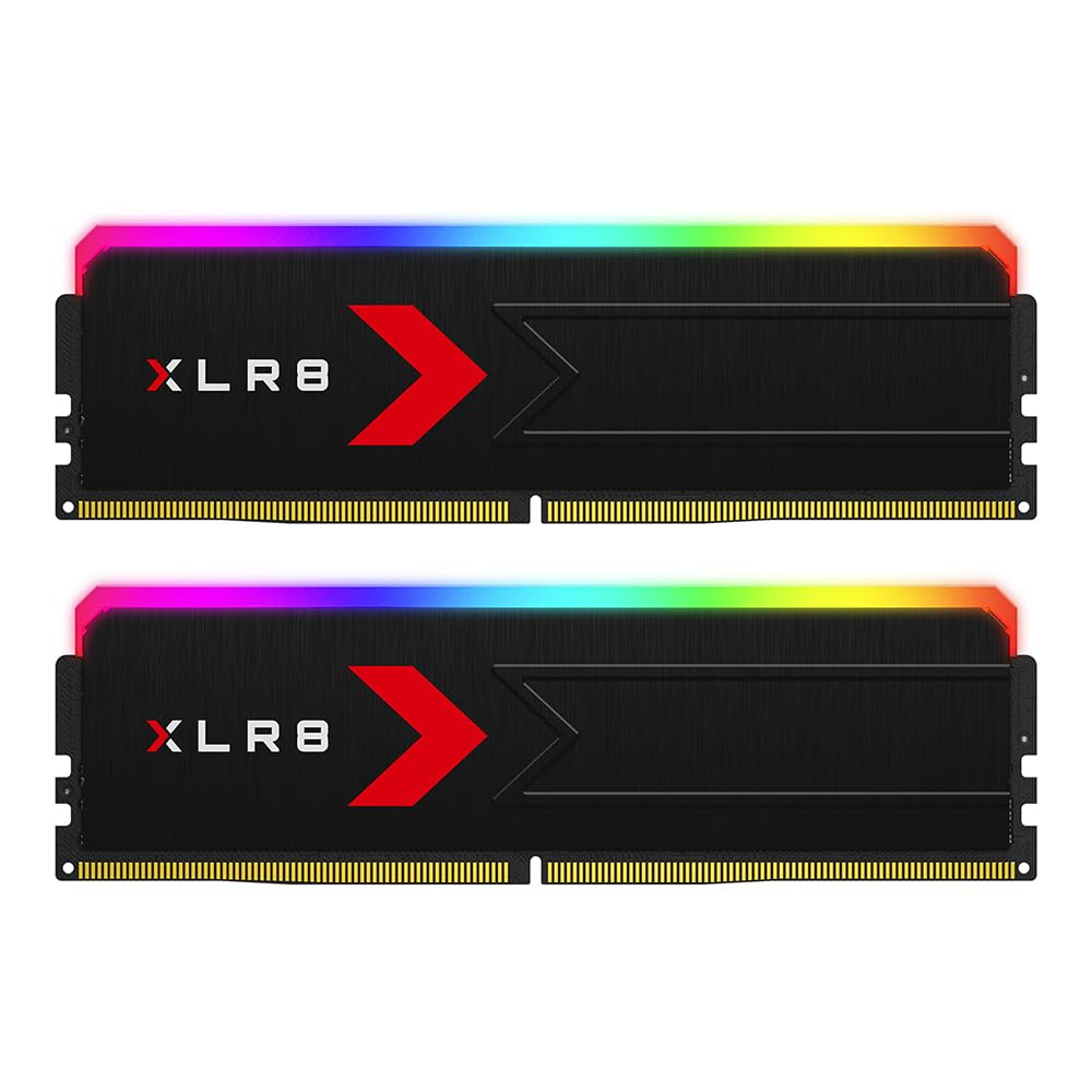 رم دسکتاپ DDR5 دو کاناله فرکانس 6400 مگاهرتز CL36 پی ان وای مدل XLR8 ظرفیت ۳۲ گیگابایت
