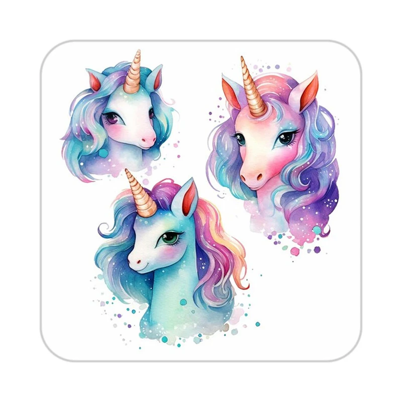 زیر لیوانی کاکتی طرح اسب تک شاخ و یونیکورن مدل mp32467