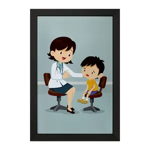 تابلو خندالو مدل پزشک و پرستار کودکانه کد 36501